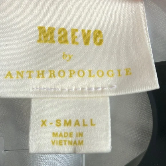 SOLD Mauve by Anthropologie XS white Faux Wrap blouse gauze like top beach vibes - Picture 5 of 9